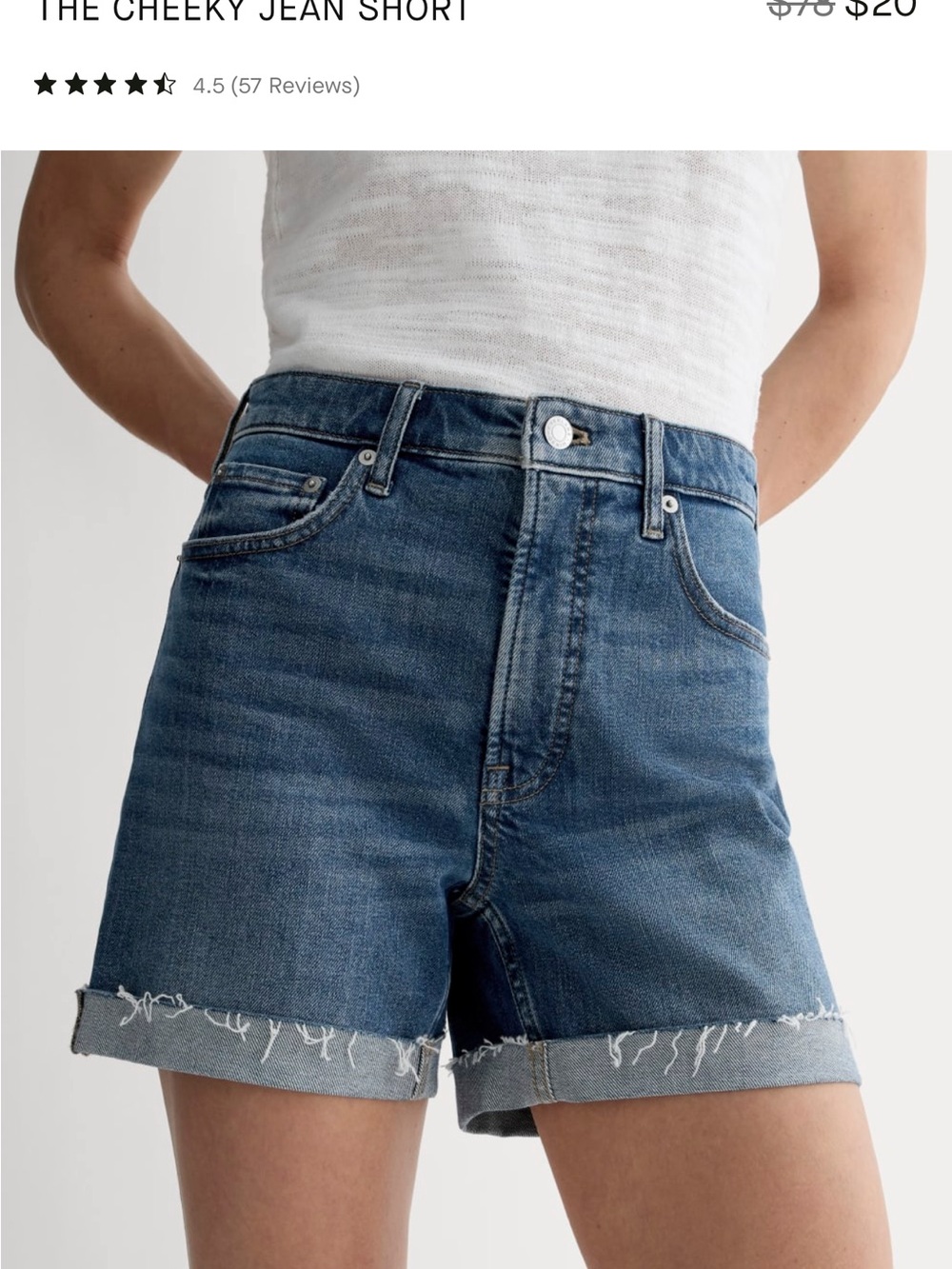 Everlane The Cheeky Jean Short